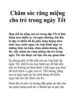 Chăm sóc răng miệng cho trẻ trong ngày Tết ppt