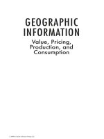 GEOGRAPHIC INFORMATION: Value, Pricing, Production, and Consumption - Chapter 1 potx