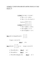 VẤN ĐỀ 17: VỊ TRÍ TƯƠNG ĐỐI GIỮA ĐƯỜNG THẲNG d VÀ MẶT PHẲNG ppt