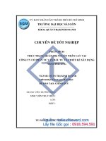 LUẬN VĂN TỐT NGHIỆP PHÂN TÍCH THỰC TRẠNG QUẢN TRỊ NGUỒN NHÂN LỰC TẠI CÔNG TY CỔ PHẦN TƢ VẤN ĐẦU TƯ VÀ THIẾT KẾ XÂY DỰNG  MINH PHƯƠNG