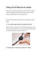 Những câu hỏi dành cho tóc nhuộm docx