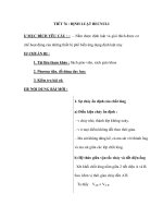 TIẾT 76 : ĐỊNH LUẬT BECNULI pptx