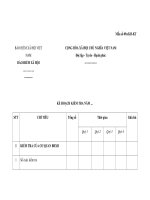 Mẫu KẾ HOẠCH KIỂM TRA NĂM số 09a/KH-KT pptx