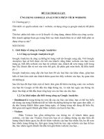 Đề tài thảo luận về công cụ GOOGLE ANALYTICS