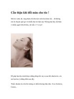 Cẩn thận khi đổi màu cho tóc ! pdf