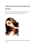 Những vitamin cần thiết cho một mái tóc dài óng ả ppt