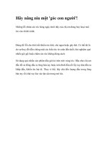 Hãy nâng niu một ''góc con người''! potx