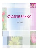bài giảng công nghệ sinh học chương 2 sinh học tế bào