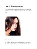 Trời rét vẫn mịn da bóng tóc ppt