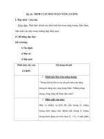 Bài 48: ĐỊNH LUẬT BẢO TOÀN NĂNG LƯỢNG potx