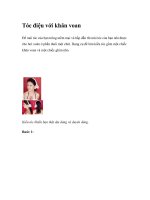 Tóc điệu với khăn voan potx