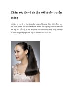 Chăm sóc tóc và da đầu với lá cây truyền thống doc