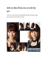 Kiểu tóc điệu dễ làm cho các buổi tiệc (p1) potx