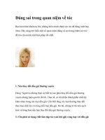 Đúng sai trong quan niệm về tóc doc