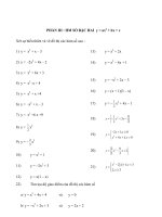 PHẦN III : HÀM SỐ BẬC HAI docx