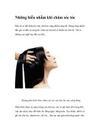 Những hiểu nhầm khi chăm sóc tóc docx