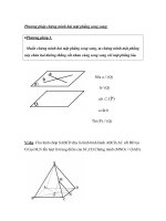 Phương pháp chứng minh hai mặt phẳng song song docx