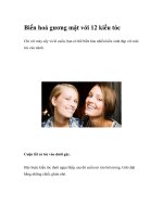 Biến hoá gương mặt với 12 kiểu tóc ppt