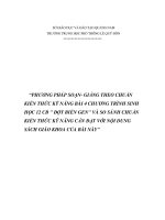 PHƯƠNG PHÁP SOẠN- GIẢNG THEO CHUẨN KIẾN THỨC KỸ NĂNG BÀI 4 CHƯƠNG TRÌNH SINH HỌC 12 CB potx