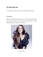 Trẻ hơn nhờ tóc pot