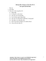 ĐỀ tài  THẢO LUẬN HƯỚNG dẫn sử DỤNG MACOS CHO NGƯỜimới bắt đầu