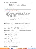 Phương pháp giải bài tập giới hạn hàm số