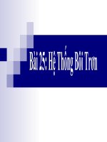 Giáo án điện tử công nghệ: hệ thống bôi trơn docx