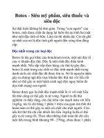 Botox - Siêu mỹ phẩm, siêu thuốc và siêu độc ppt