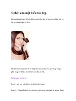 5 phút cho một kiểu tóc đẹp ppt