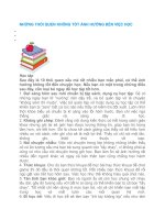 những thói quen không tốt ảnh hưởng đến việc học