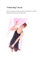 “Tránh nắng” cho tóc mái tóc của bạn pptx