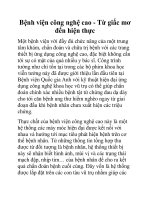 Bệnh viện công nghệ cao - Từ giấc mơ đến hiện thực docx