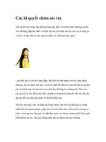 Các bí quyết chăm sóc tóc pptx