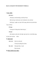 Bài 15: LÀM QUEN VỚI MICROSOFT WORD (t1) ppt