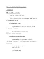 VẤN ĐỀ 2: PHƯƠNG TRÌNH MẶT PHẲNG ppt