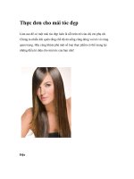 Thực đơn cho mái tóc đẹp pot