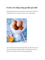 8 cách ủ tóc bằng trứng gà hiệu quả nhất pptx