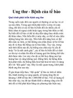 Ung thư - Bệnh của tế bào pdf