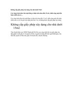 Không cấp giấy phép xây dựng cho nhà dưới 15m2 ppt