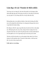 Làm đẹp với các Vitamin từ thiên nhiên doc