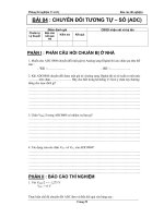 Báo cáo thí nghiệm-Bài 4: Khảo sát bộ biến đổi tương tự-số docx