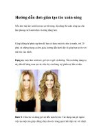 Hướng dẫn đơn giản tạo tóc xoăn sóng pptx