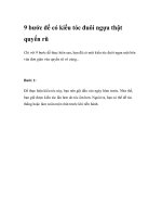 9 bước để có kiểu tóc đuôi ngựa thật quyến rũ potx