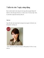 7 kiểu tóc cho 7 ngày năng động pptx