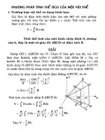 Phương pháp tính thể tích của một vật thể potx