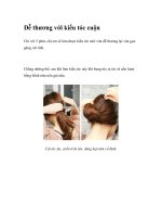 Dễ thương với kiểu tóc cuộn pot