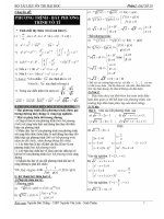 Chuyên đề phương trình vô tỷ_Bất phương trình vô tỷ docx