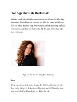 Tóc đẹp như Kate Beckinsale ppt