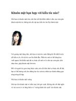 Khuôn mặt bạn hợp với kiểu tóc nào? pptx