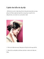 5 phút cho kiểu tóc dạ tiệc ppt